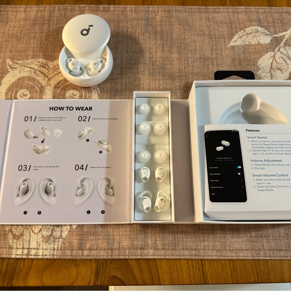 Anker Soundcore Sleep A10 Bluetooth Earbuds - White - Picture 5 of 6